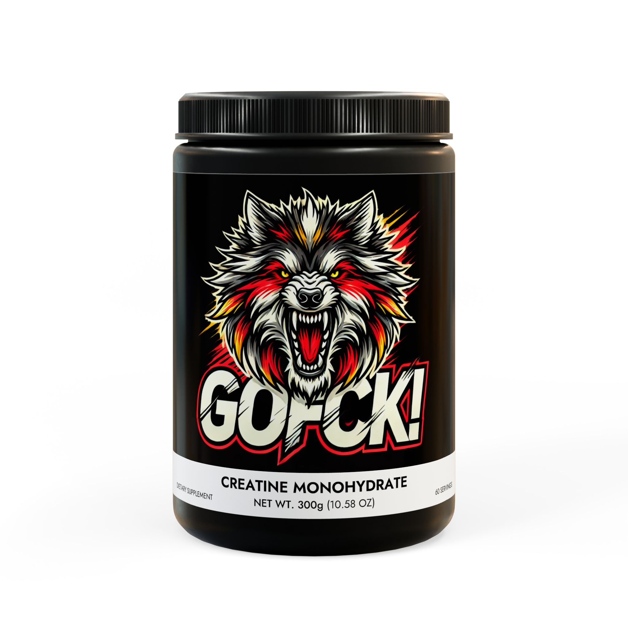 GOFCK Labs. Unique Formula. Creatine Monohydrate Supplement (300g, 10.58oz)