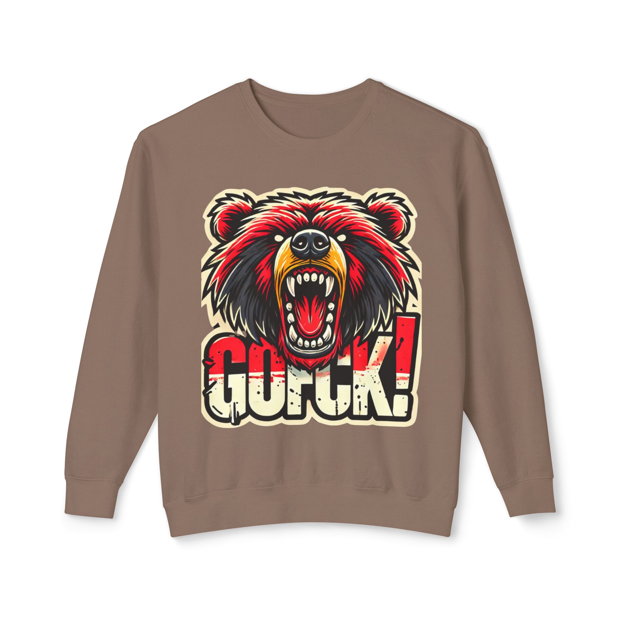 GOFCK Killa Bear. Designer Exclusive Unisex Lightweight Crewneck Sweatshirt - Image 21