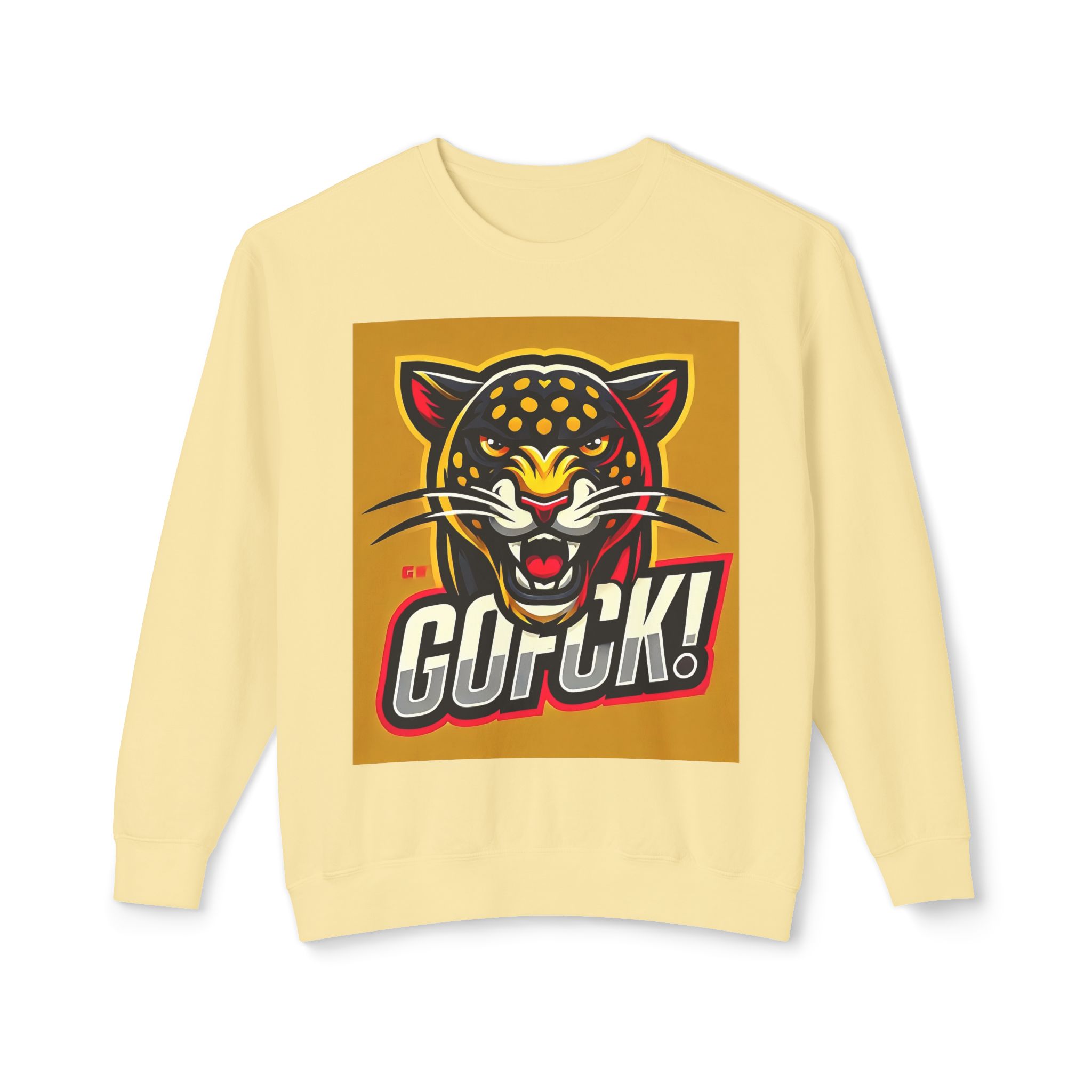 GOFCK Mad Panther. Designer Exclusive Unisex Lightweight Crewneck Sweatshirt - Image 21
