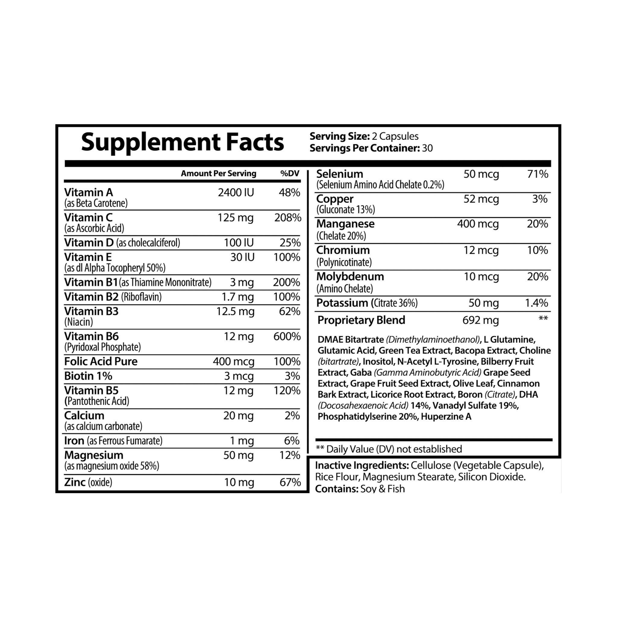 GOFCK Labs. Unique Formula for Ultimate Brain Support Complex Supplement (60 Capsules) - Image 6