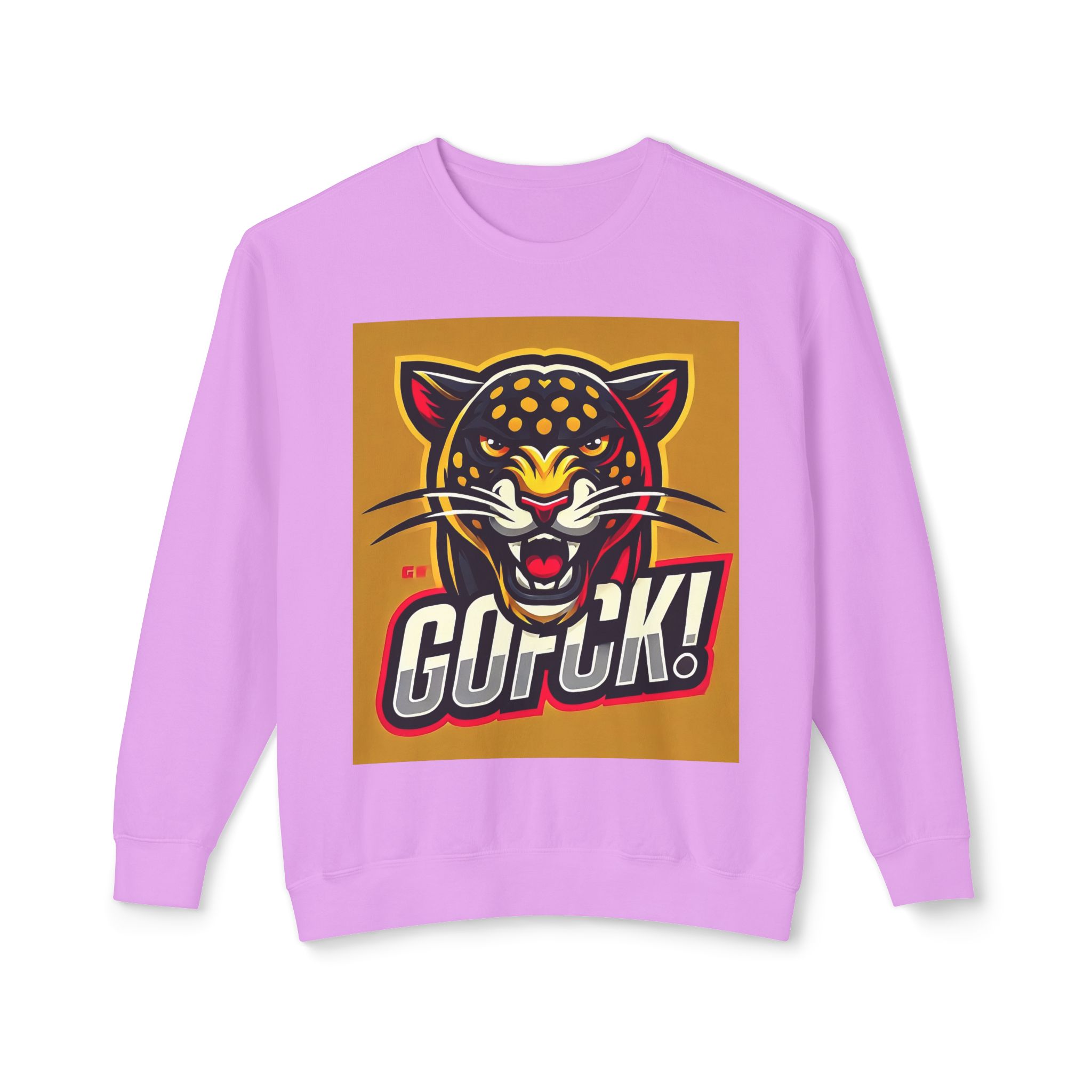 GOFCK Mad Panther. Designer Exclusive Unisex Lightweight Crewneck Sweatshirt - Image 49