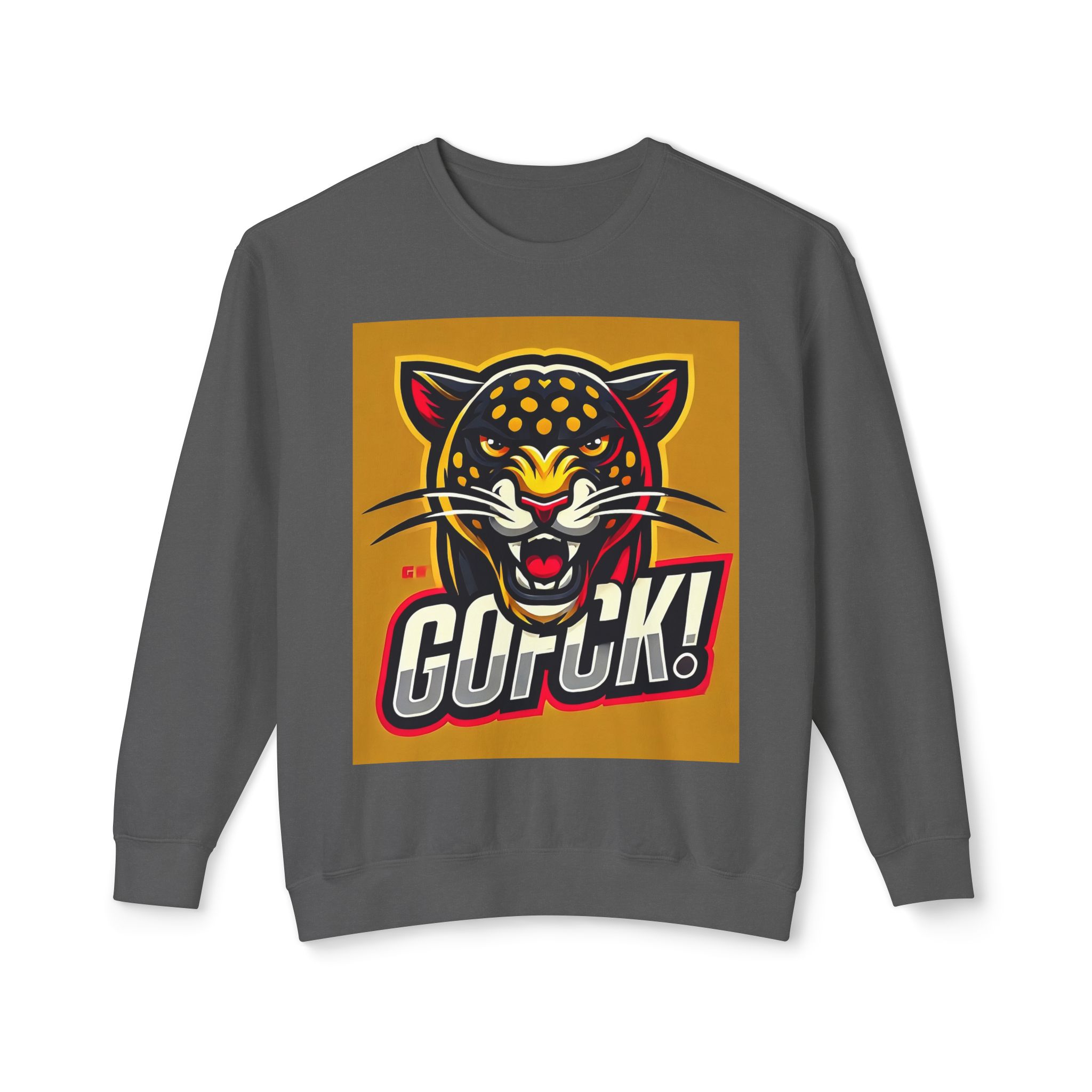 GOFCK Mad Panther. Designer Exclusive Unisex Lightweight Crewneck Sweatshirt - Image 25