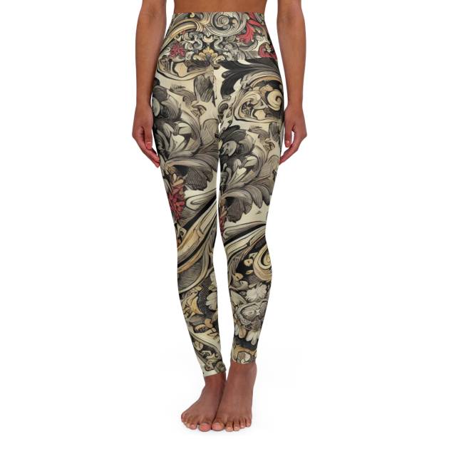 GOFCK Royal Lady Sport Designer HQ. High Waisted Yoga Leggings (AOP)
