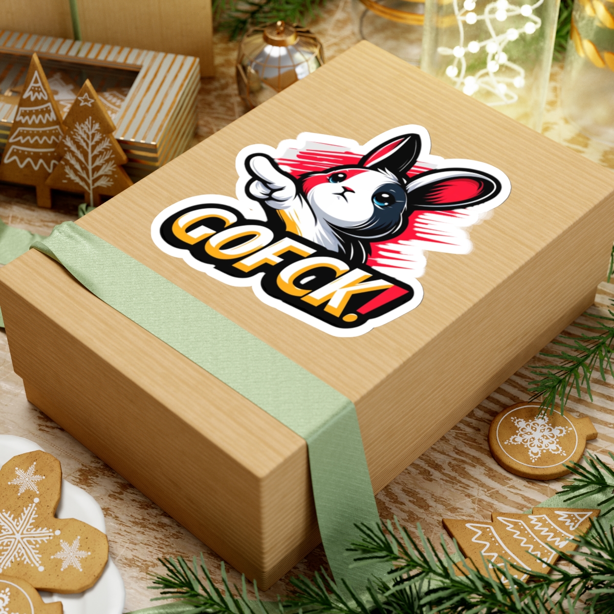 GOFCK Upset Rabbit. Designer Kiss-Cut Limited Edition Exclusive Stickers - Image 12