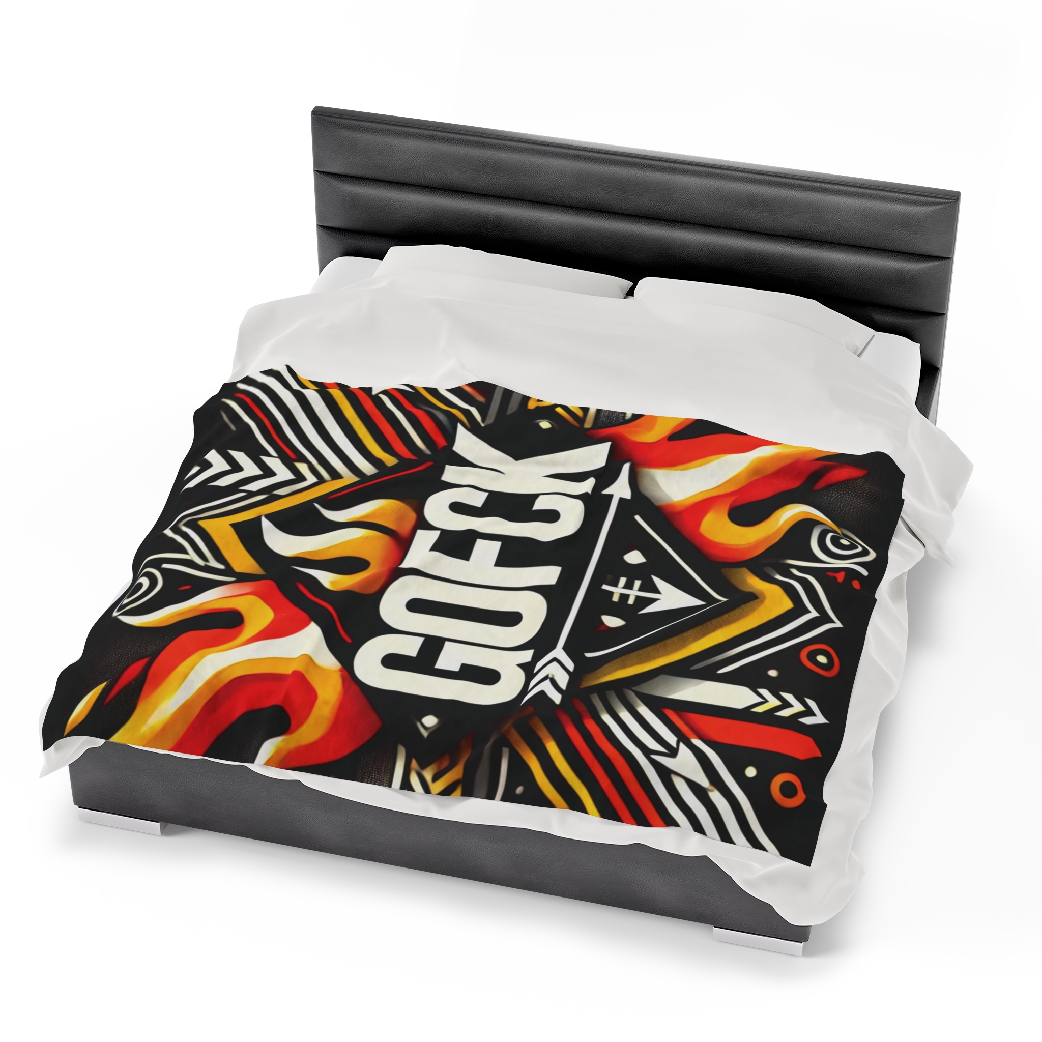 GOFCK Tribal Designer. Exclusive model. Limited Edition Velveteen Plush Blanket - Image 6