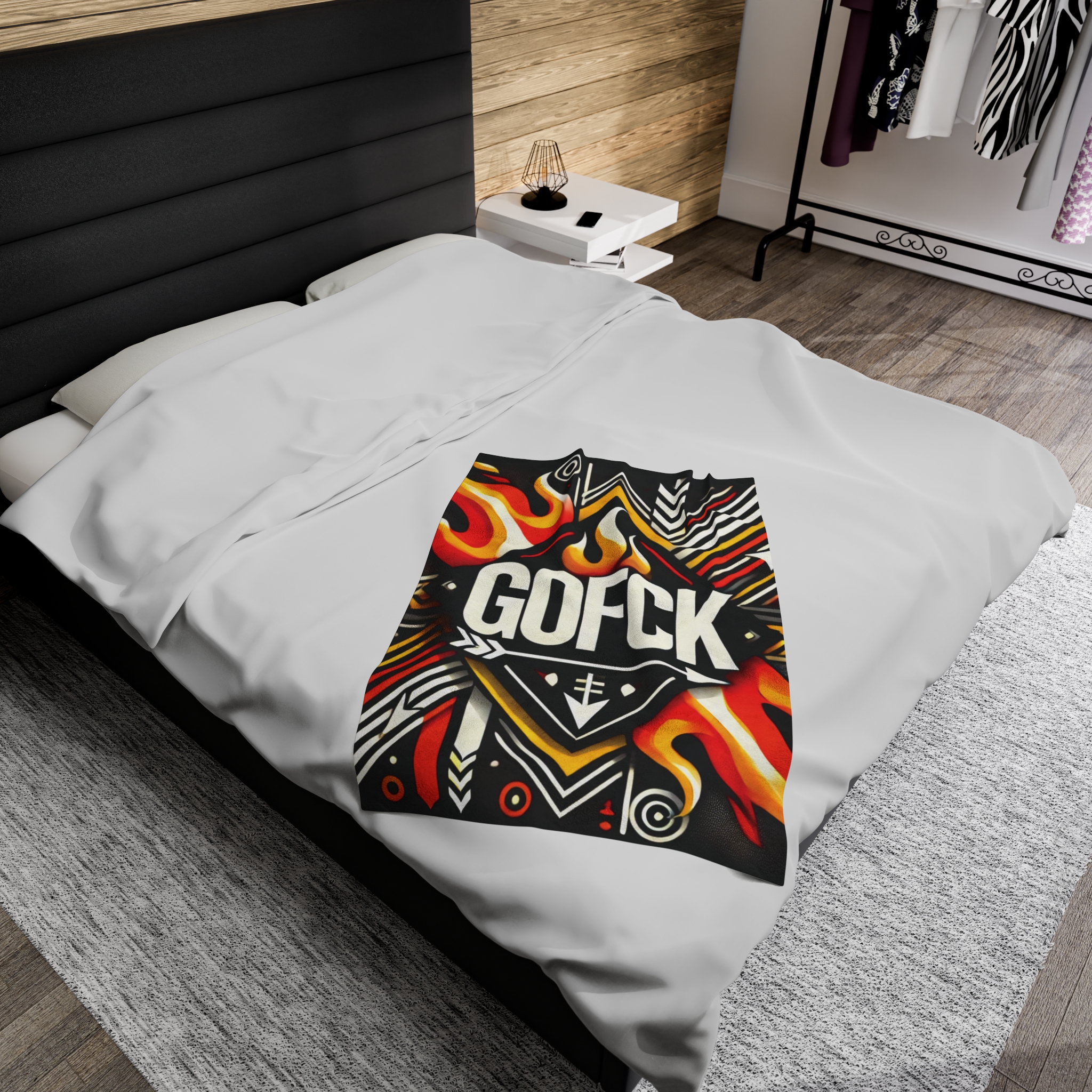 GOFCK Tribal Designer. Exclusive model. Limited Edition Velveteen Plush Blanket - Image 12