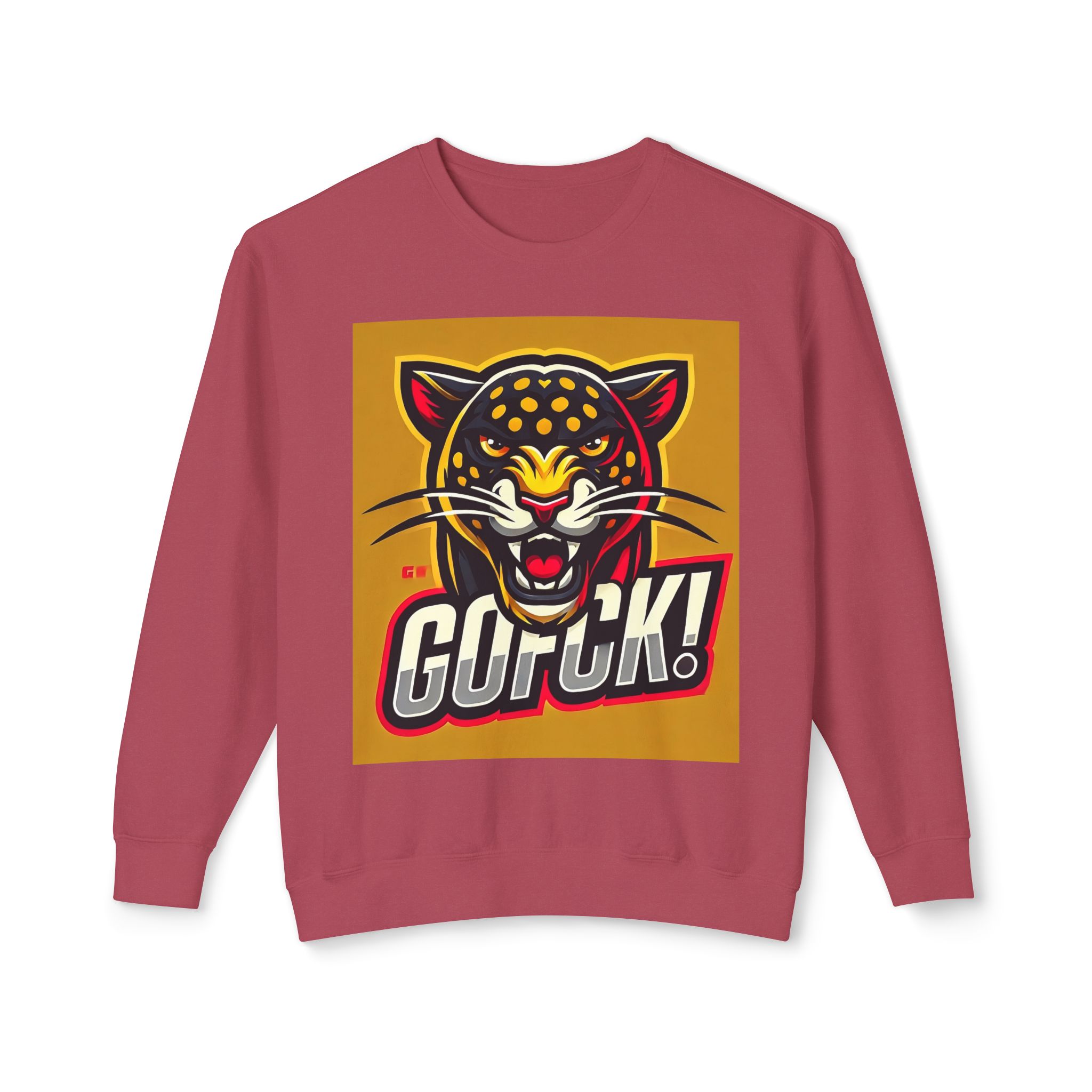 GOFCK Mad Panther. Designer Exclusive Unisex Lightweight Crewneck Sweatshirt - Image 53