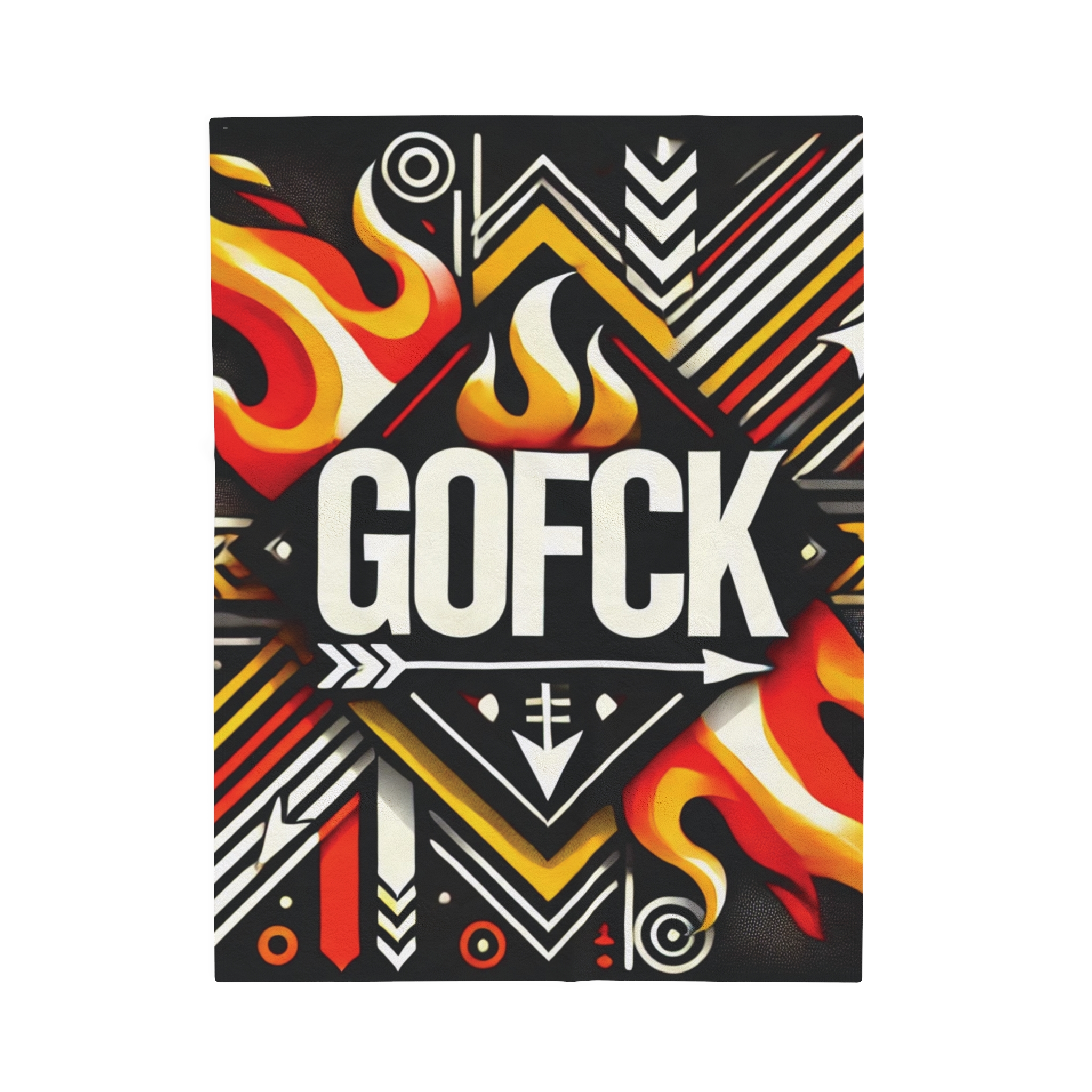 GOFCK Tribal Designer. Exclusive model. Limited Edition Velveteen Plush Blanket - Image 9