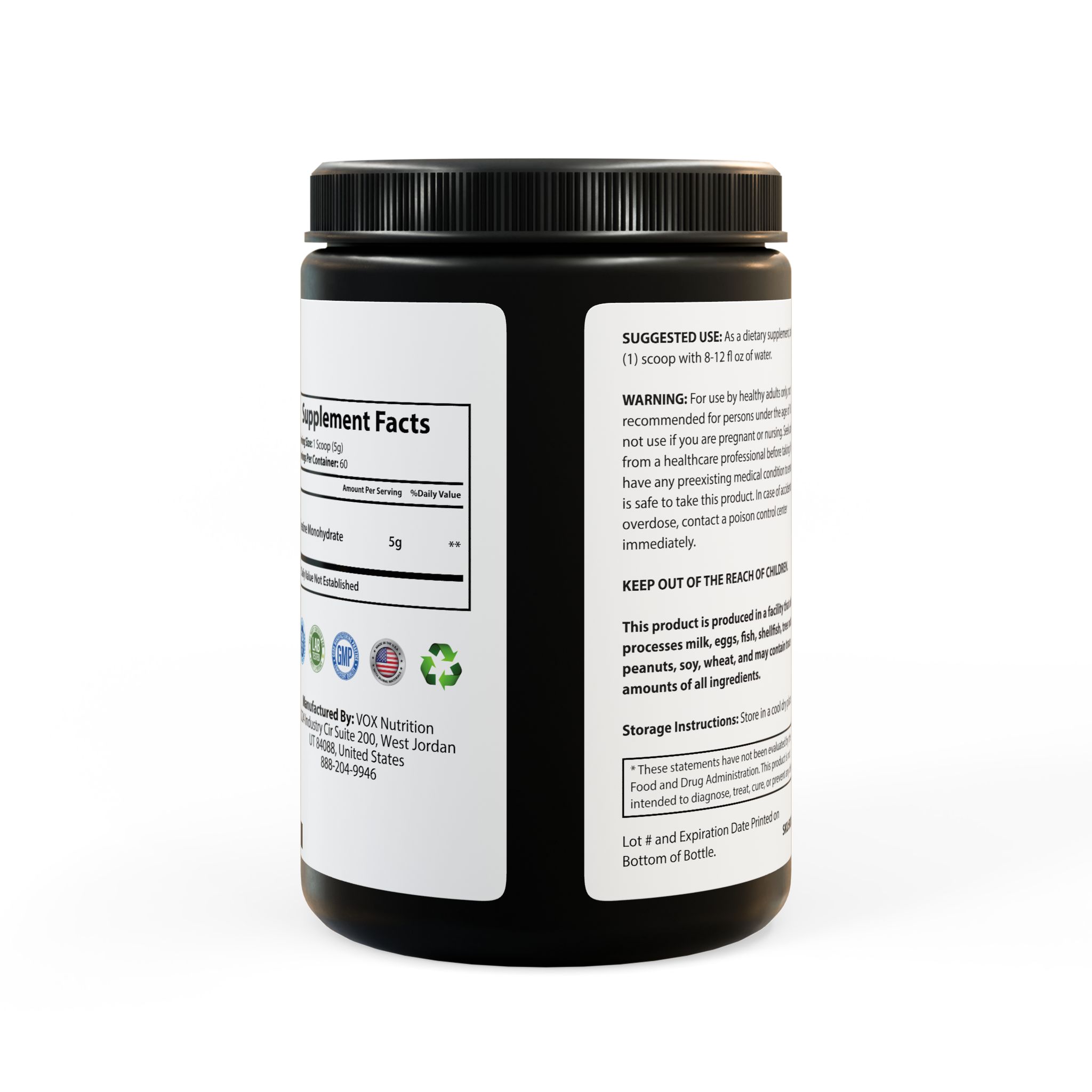 GOFCK Labs. Unique Formula. Creatine Monohydrate Supplement (300g, 10.58oz) - Image 2