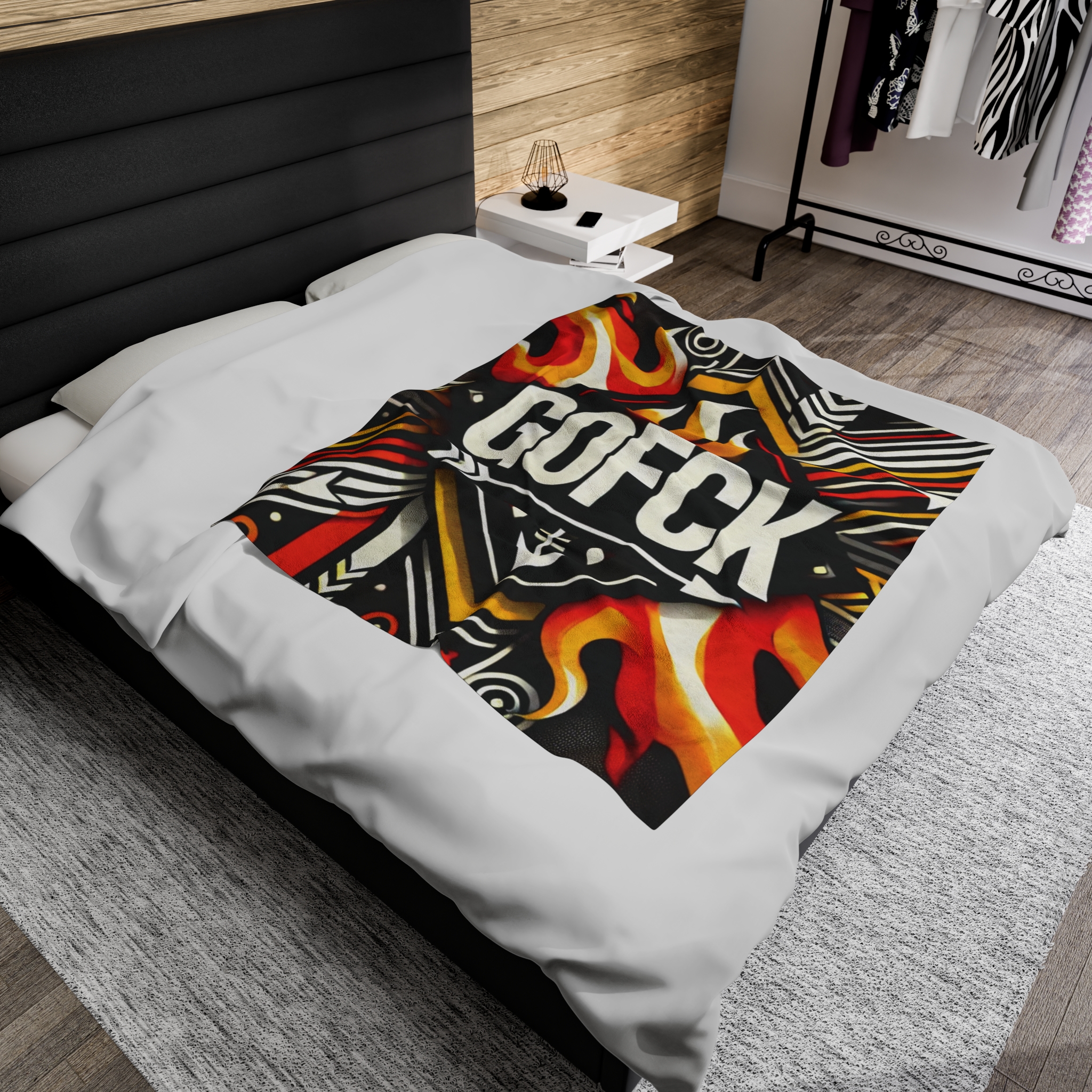GOFCK Tribal Designer. Exclusive model. Limited Edition Velveteen Plush Blanket - Image 20