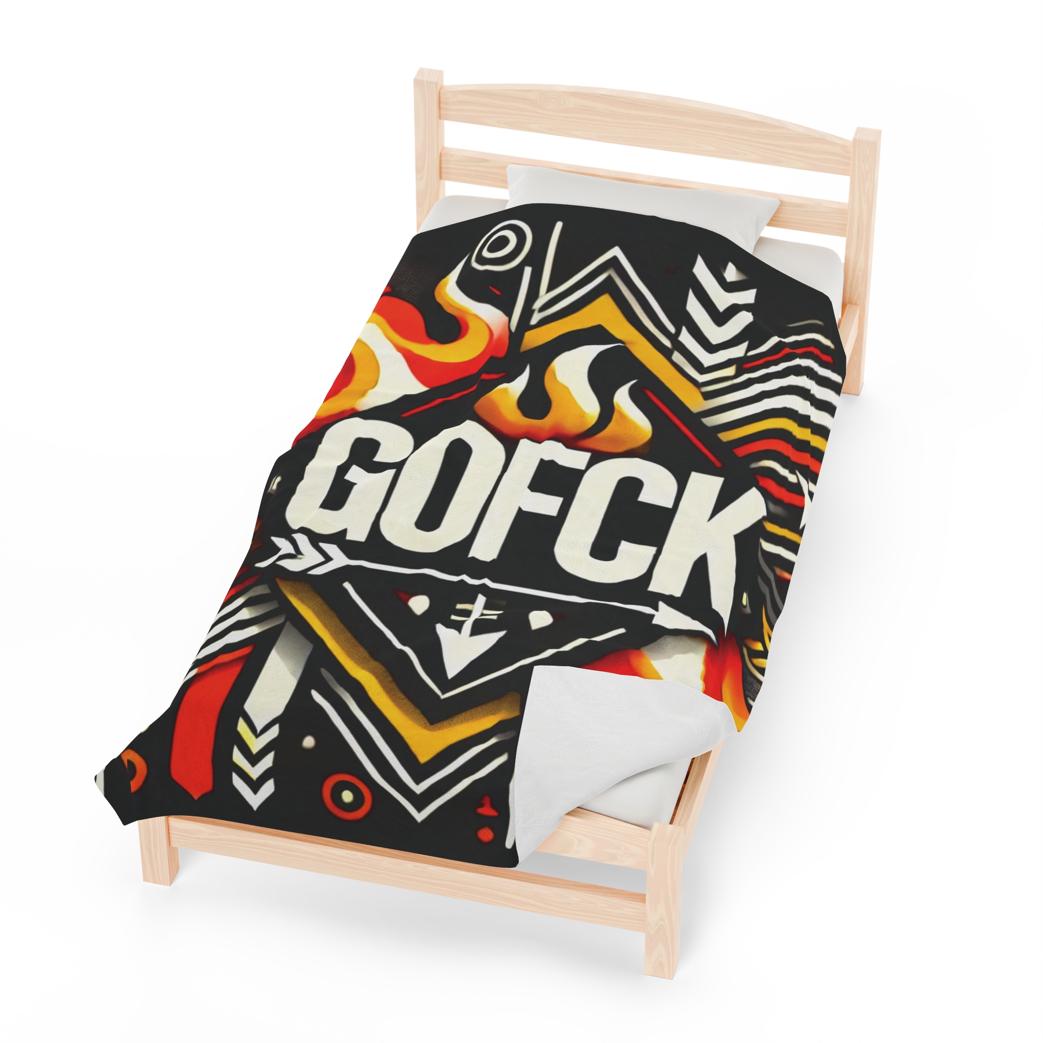 GOFCK Tribal Designer. Exclusive model. Limited Edition Velveteen Plush Blanket - Image 5