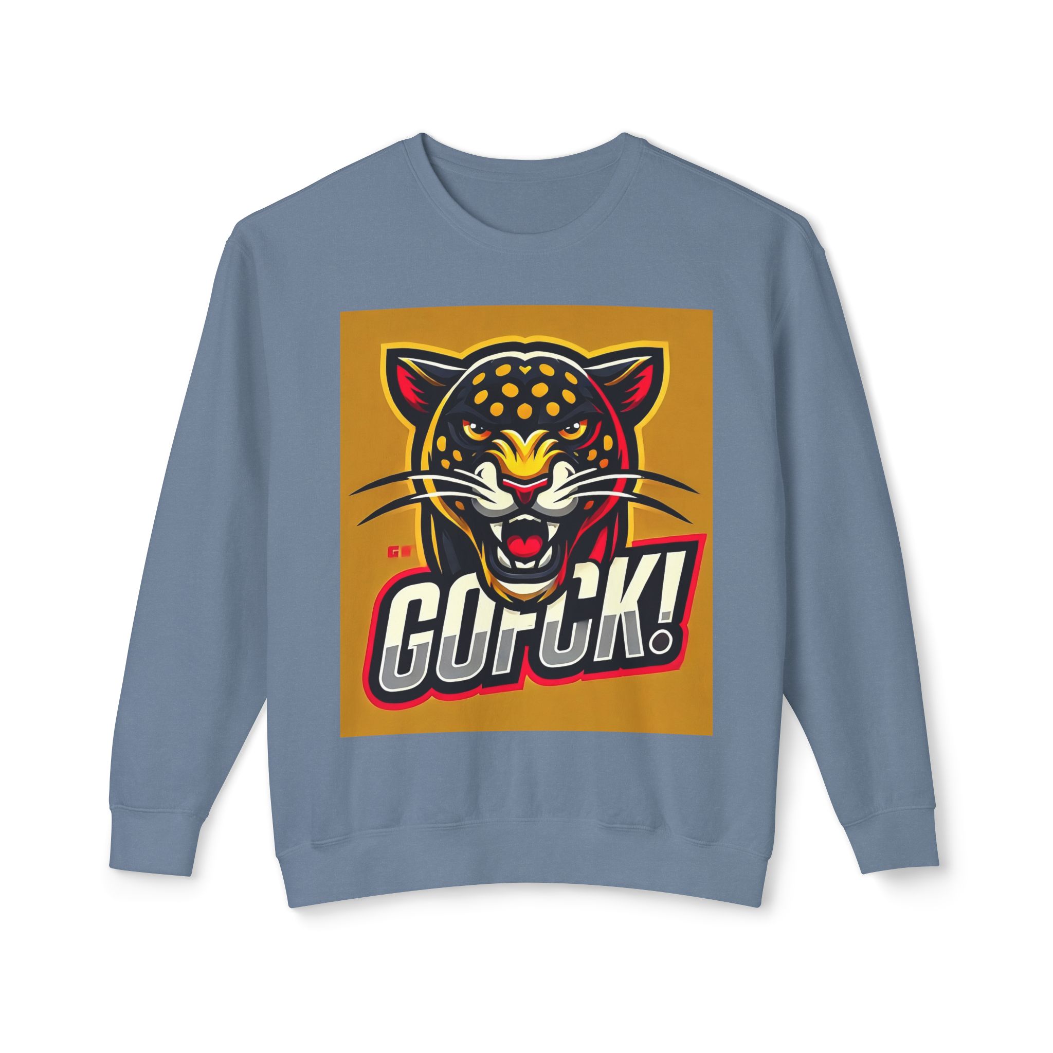 GOFCK Mad Panther. Designer Exclusive Unisex Lightweight Crewneck Sweatshirt - Image 41