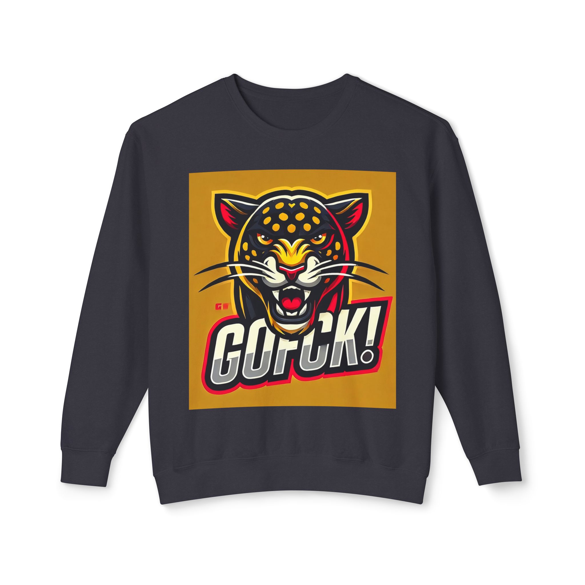 GOFCK Mad Panther. Designer Exclusive Unisex Lightweight Crewneck Sweatshirt - Image 45