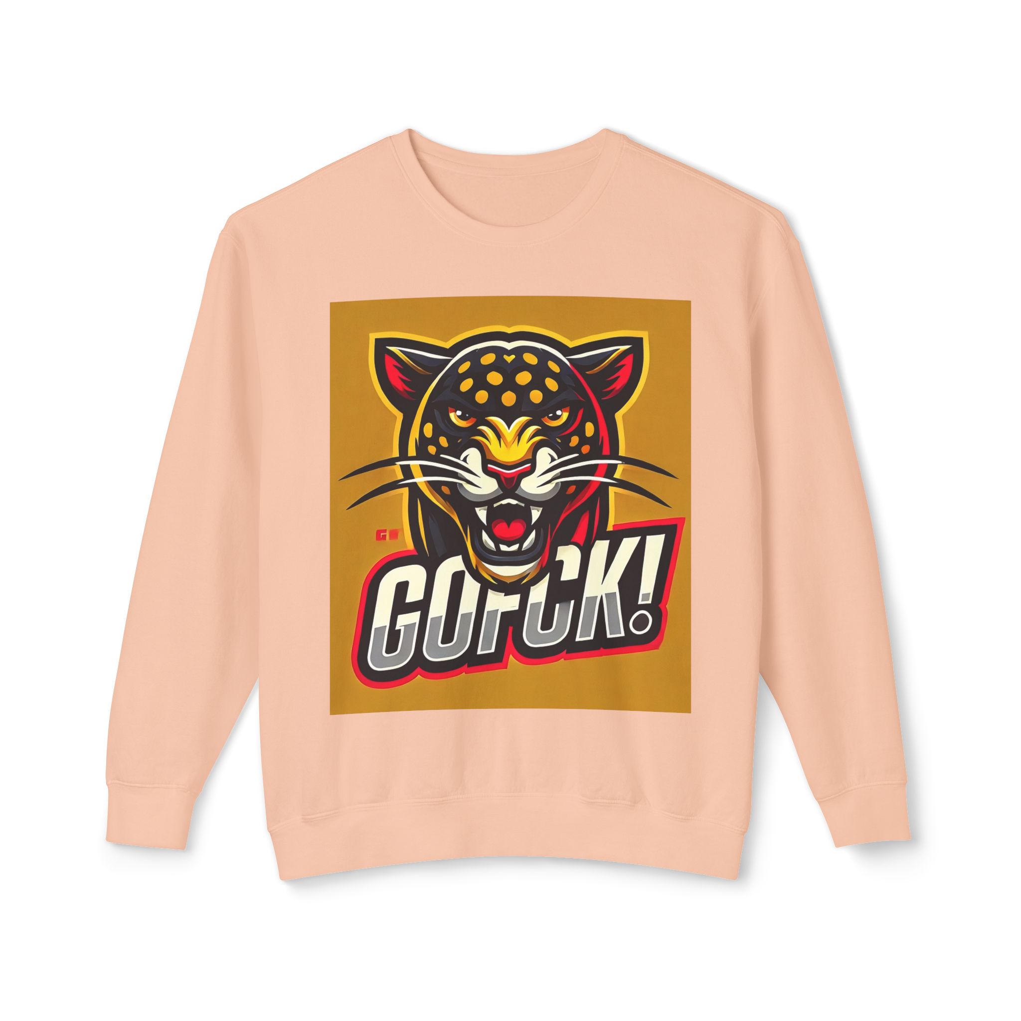 GOFCK Mad Panther. Designer Exclusive Unisex Lightweight Crewneck Sweatshirt - Image 9