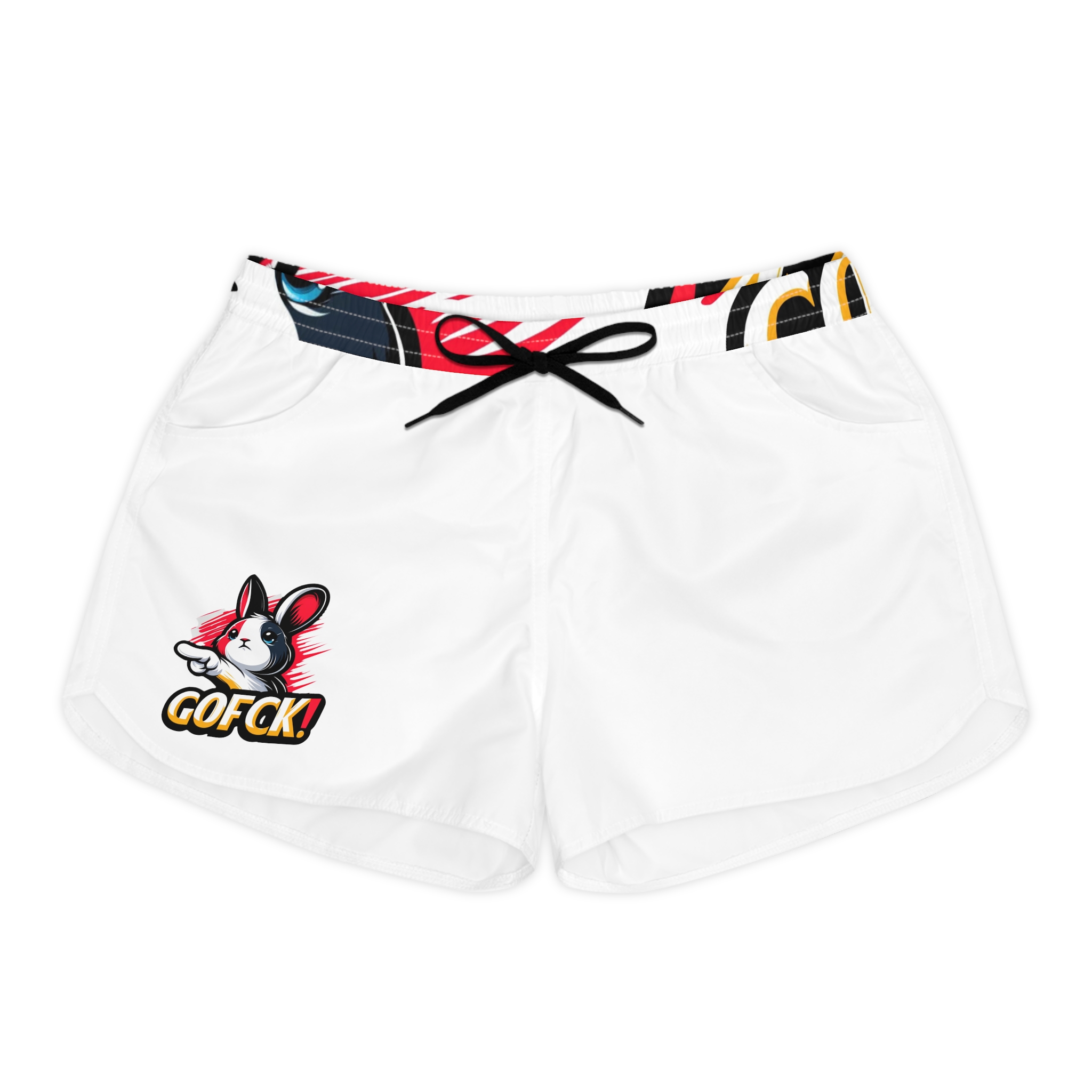 GOFCK WildBunny Designer Women's Casual Shorts (AOP) - Image 3