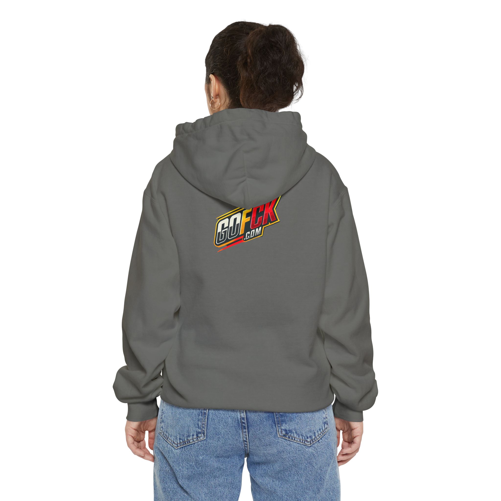 GOFCK Uncle Must. Designer Unisex Garment-Dyed Hoodie - Image 16