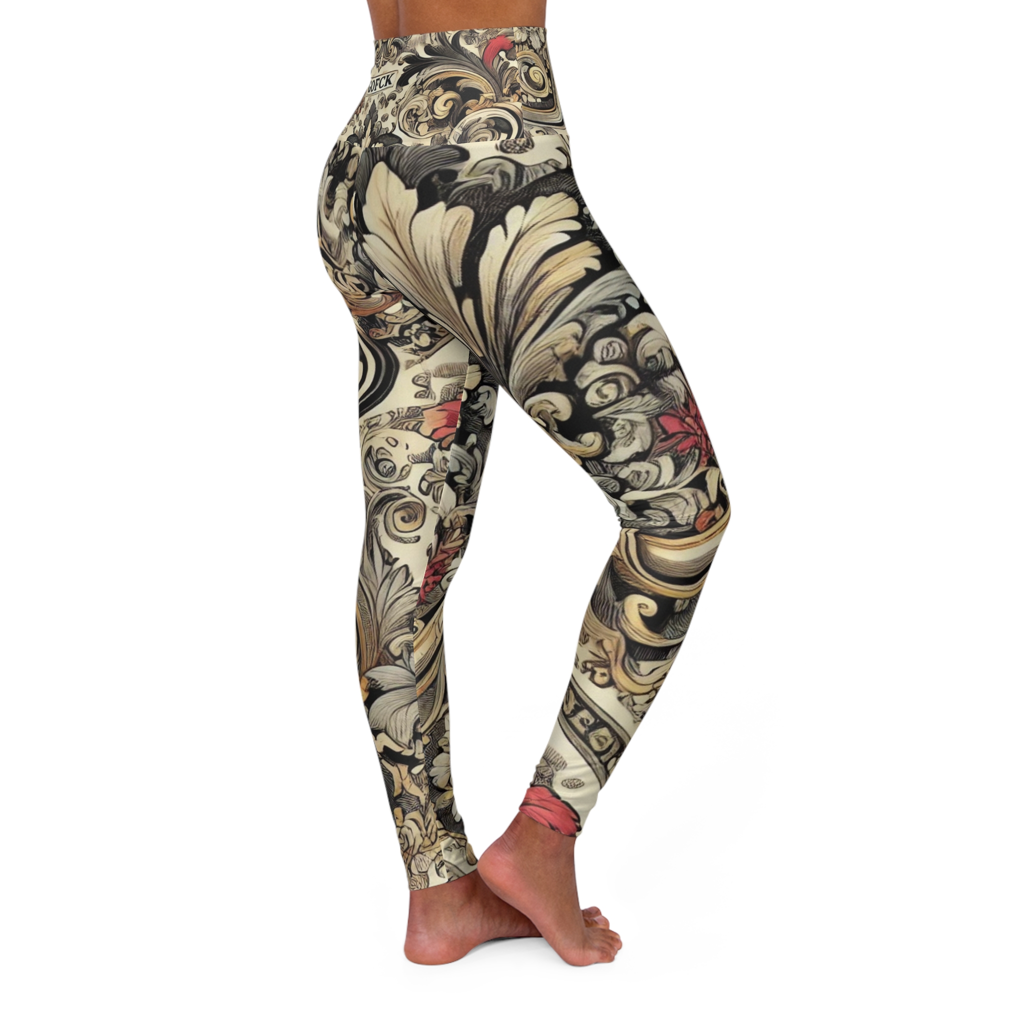 GOFCK Royal Lady Sport Designer HQ. High Waisted Yoga Leggings (AOP) - Image 4