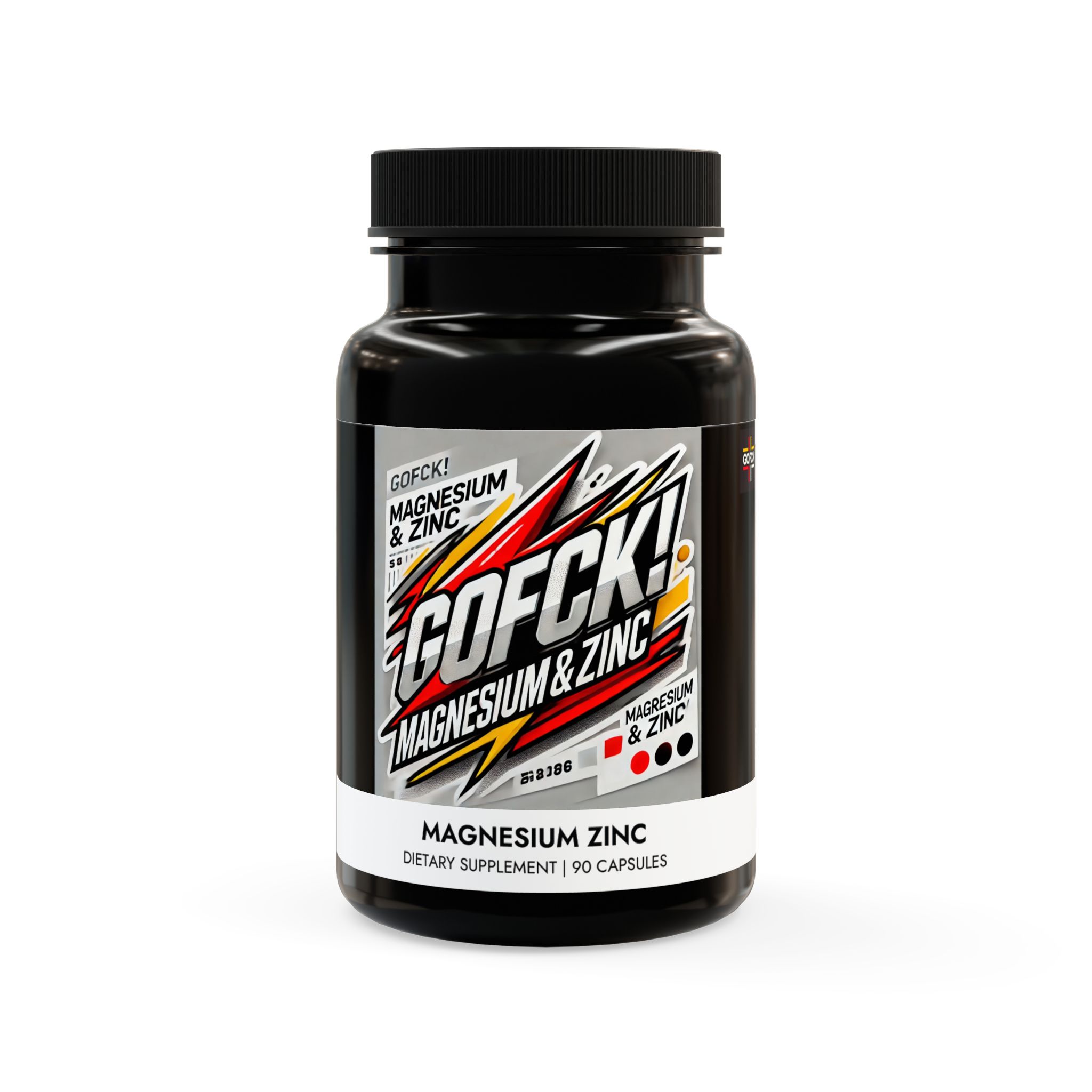 GOFCK Labs. High Quality Magnesium & Zinc Ultra Natural Strong Supplement (90 Capsules)
