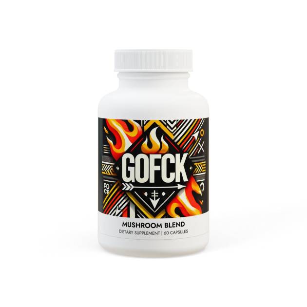 GOFCK Labs. Special Energy and Wellness Booster: Mushroom Blend Super Natural Supplement (60 Capsules)