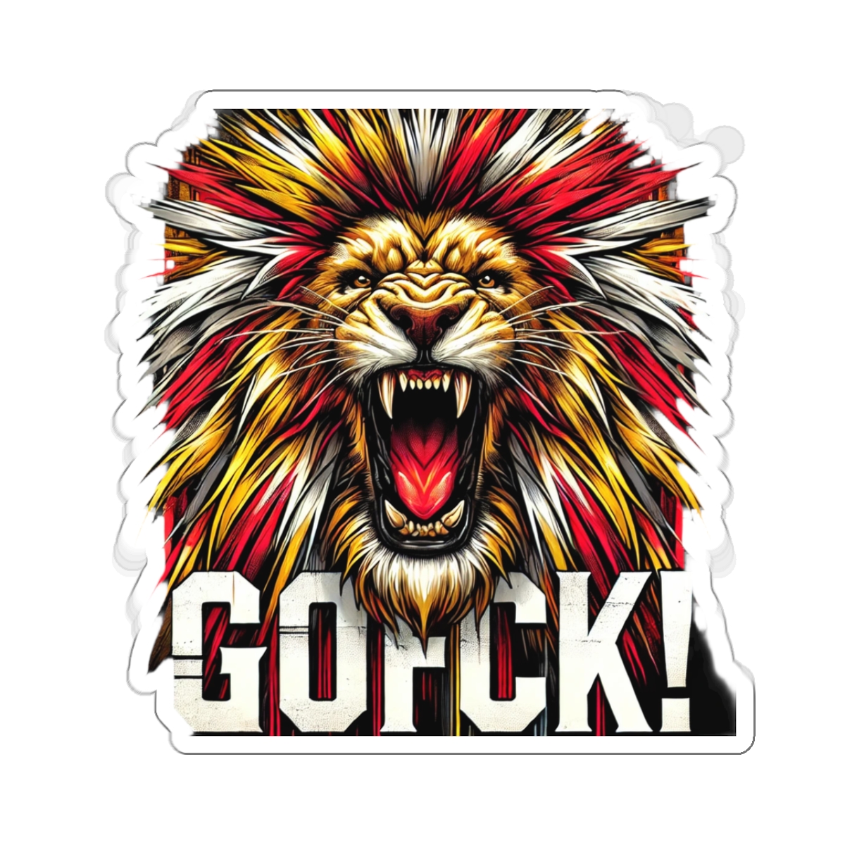 GOFCK Wild Lion. Designer Exclusive Kiss-Cut Limited Edition Stickers - Image 4