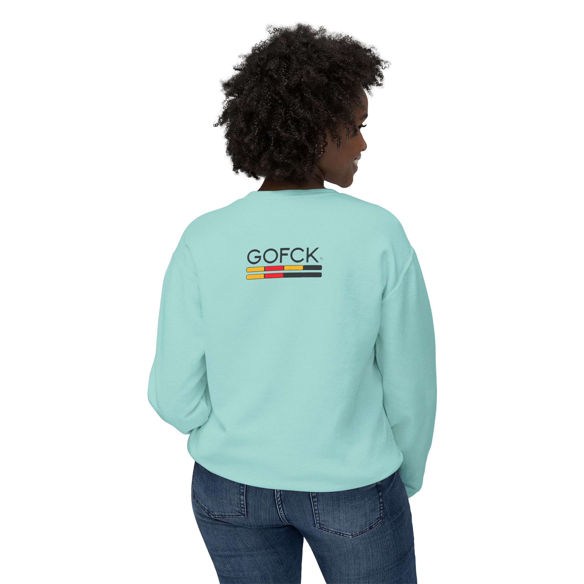 GOFCK Killa Bear. Designer Exclusive Unisex Lightweight Crewneck Sweatshirt - Image 4