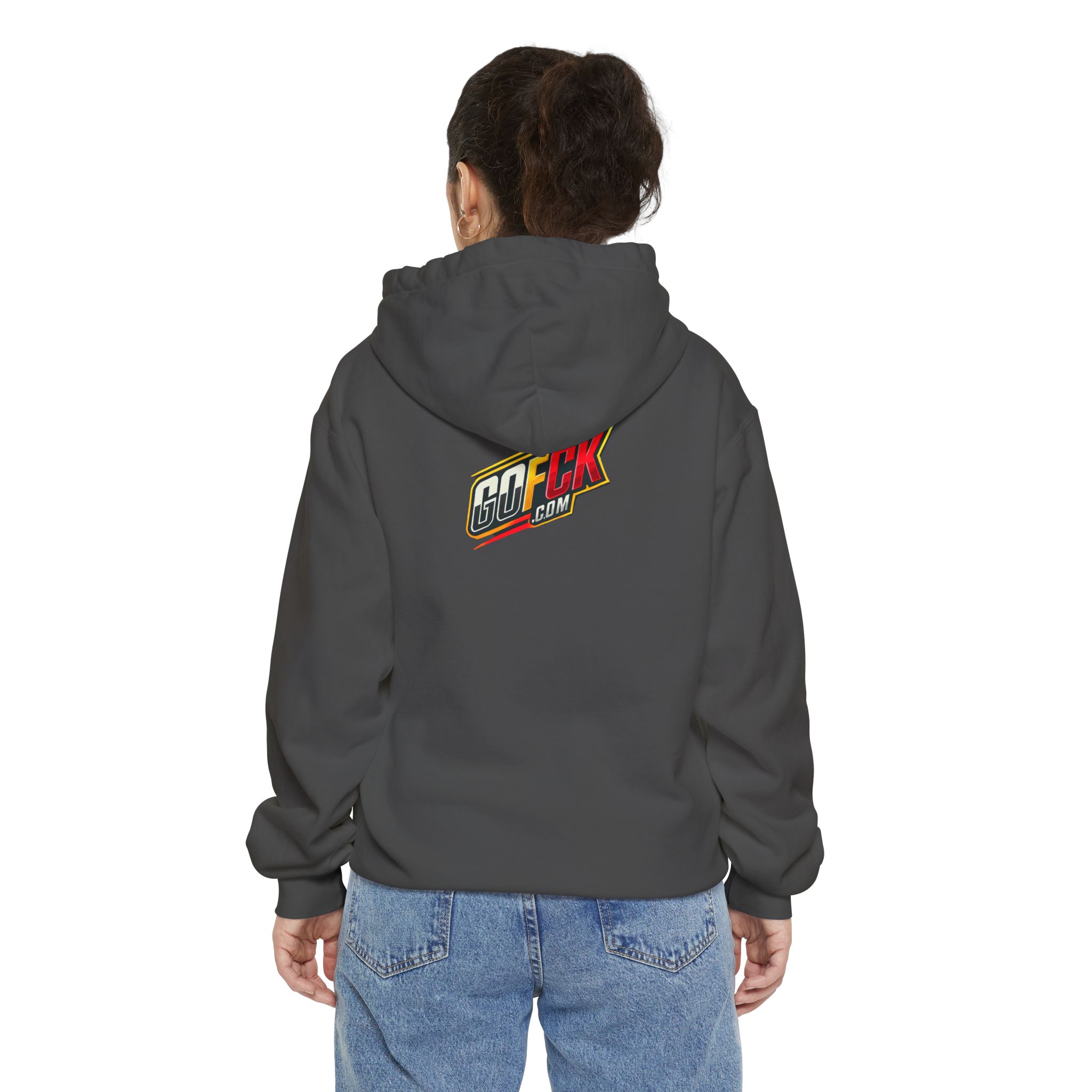 GOFCK Uncle Must. Designer Unisex Garment-Dyed Hoodie - Image 12
