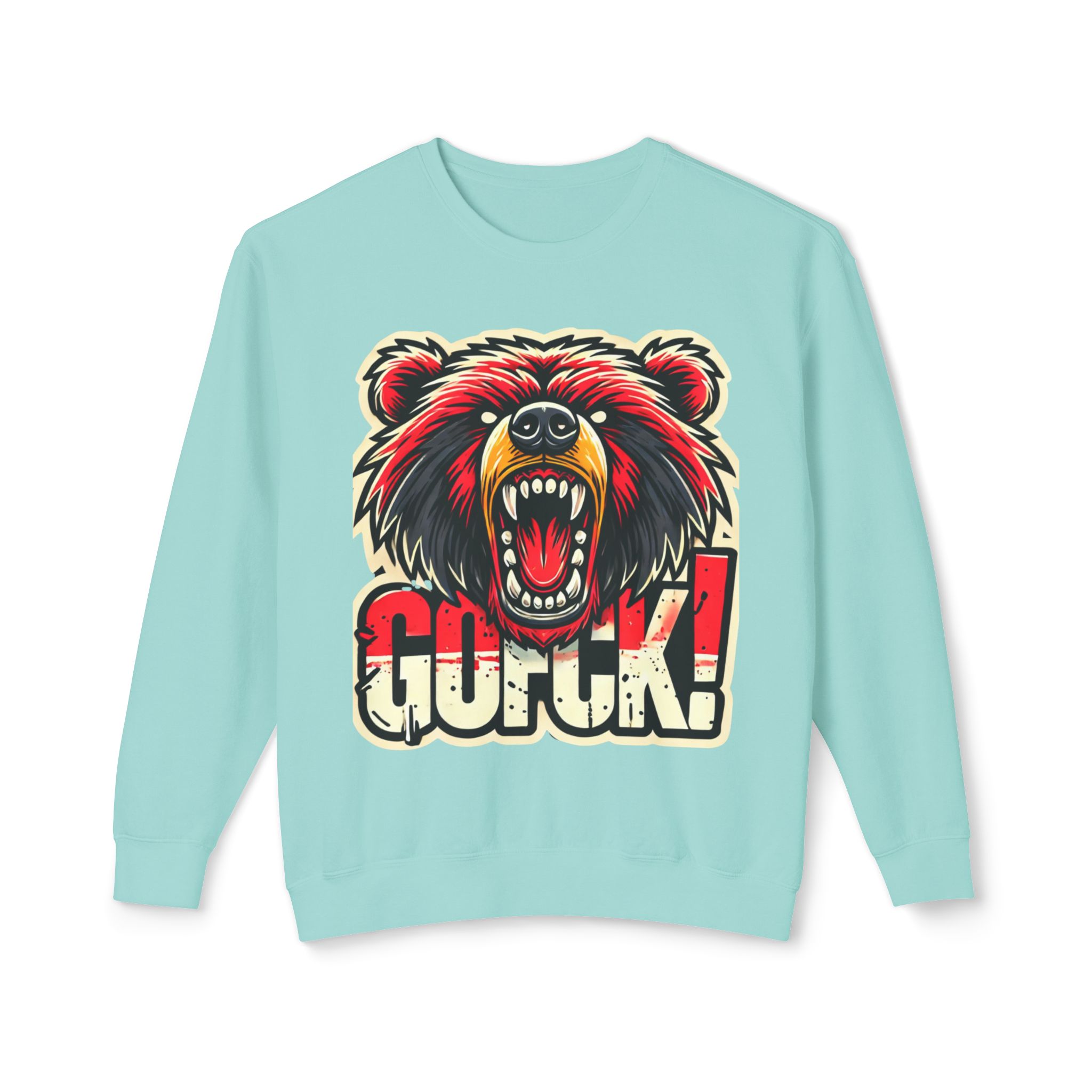 GOFCK Killa Bear. Designer Exclusive Unisex Lightweight Crewneck Sweatshirt