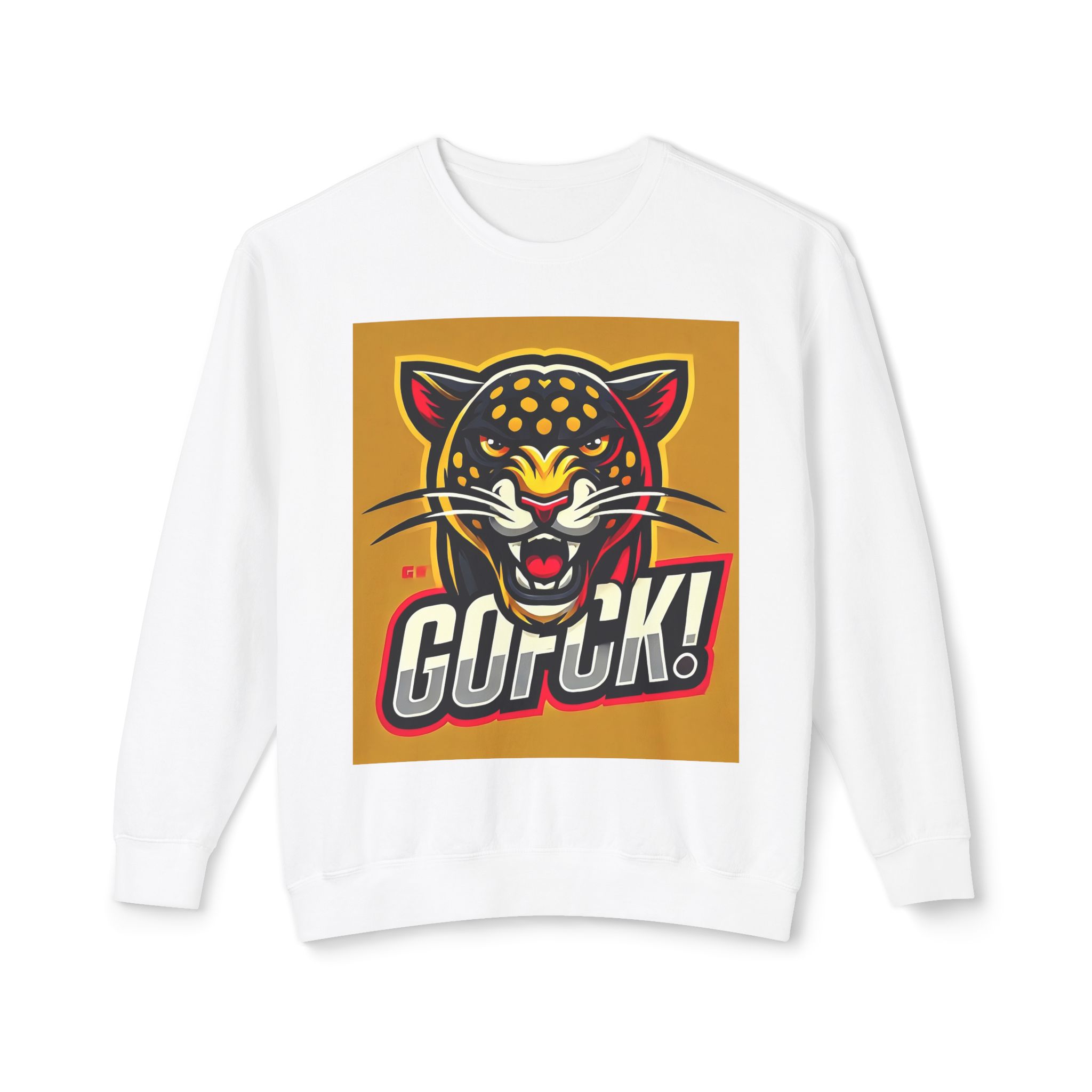 GOFCK Mad Panther. Designer Exclusive Unisex Lightweight Crewneck Sweatshirt