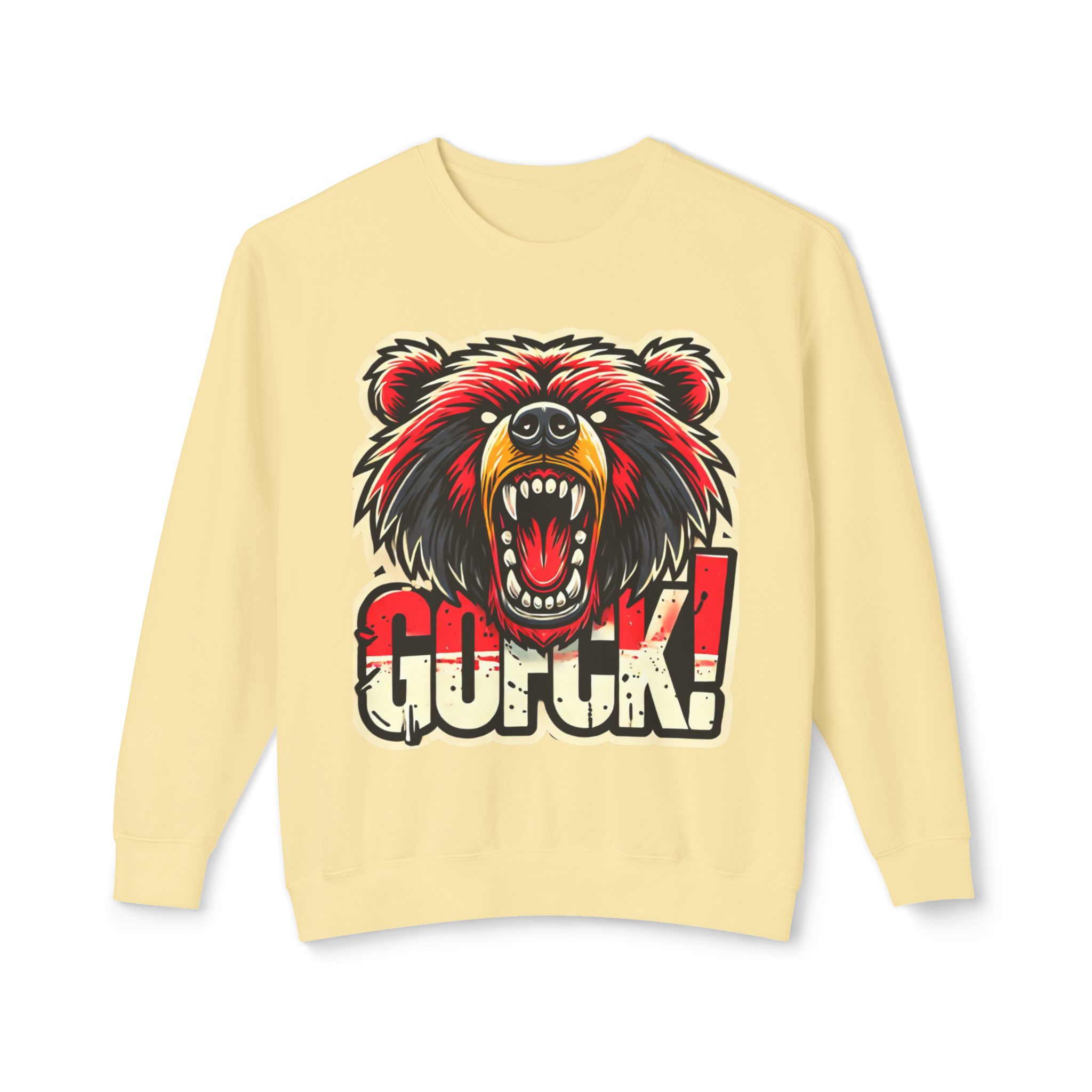 GOFCK Killa Bear. Designer Exclusive Unisex Lightweight Crewneck Sweatshirt - Image 25