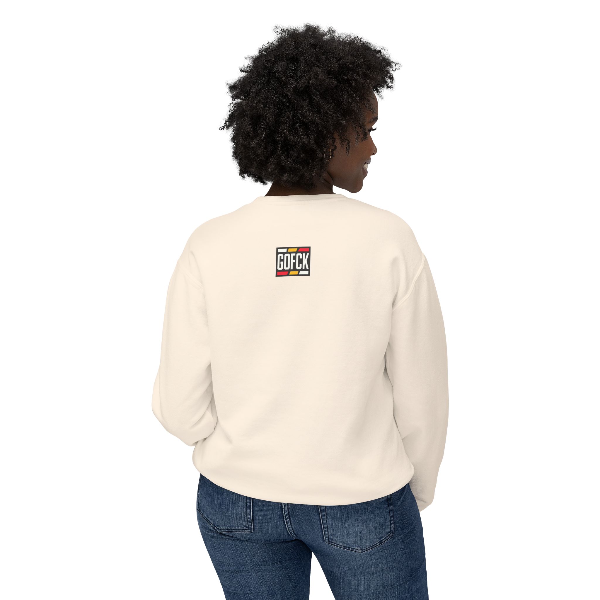 GOFCK Mad Panther. Designer Exclusive Unisex Lightweight Crewneck Sweatshirt - Image 8