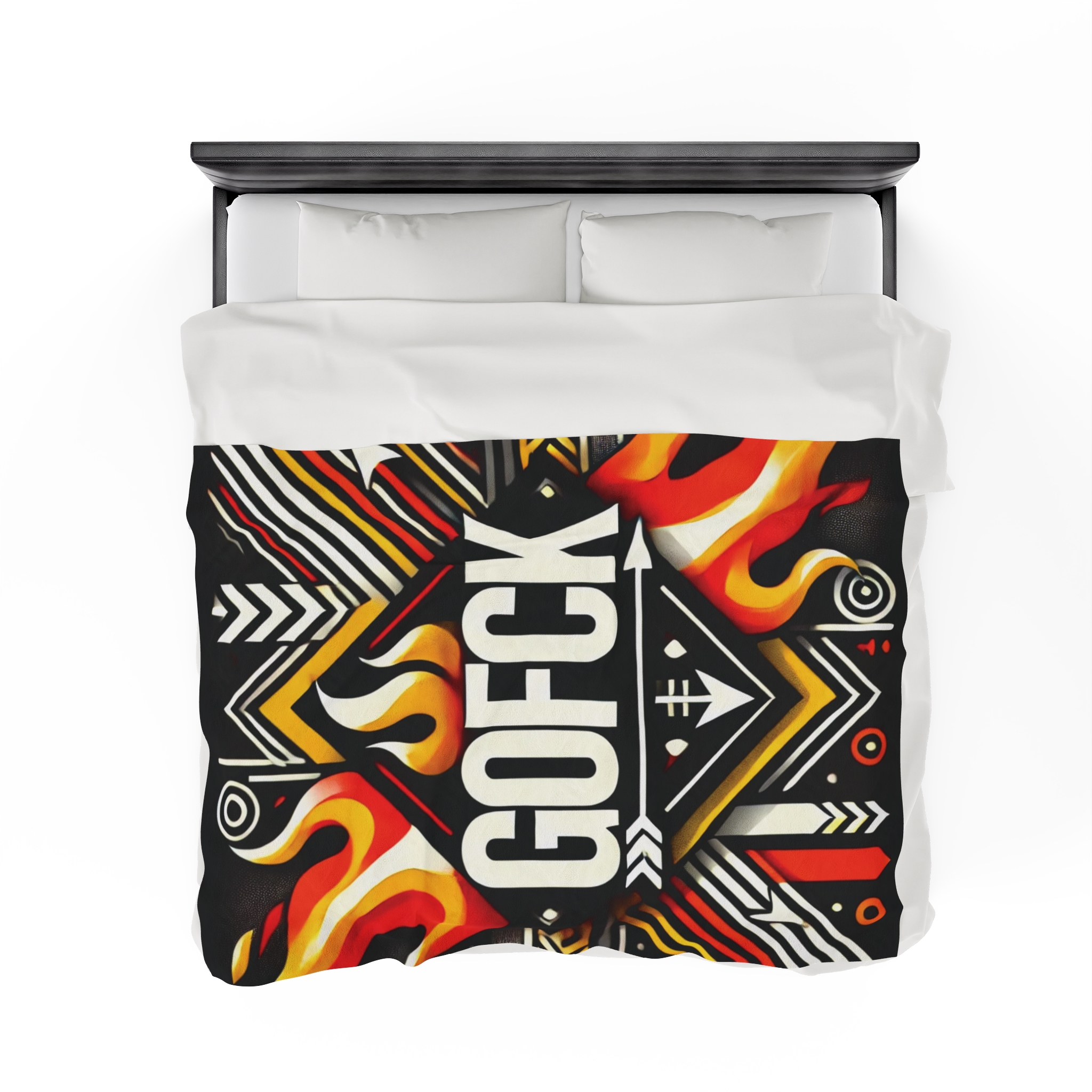 GOFCK Tribal Designer. Exclusive model. Limited Edition Velveteen Plush Blanket - Image 8