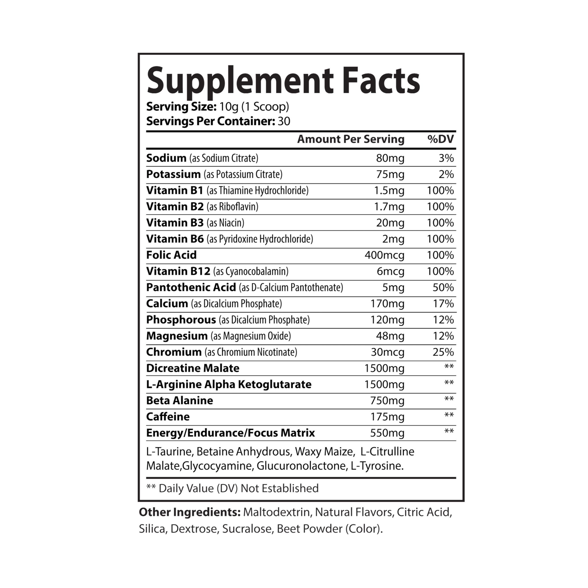 Pre-Workout GOFCK Labs Original Supplement, Watermelon (300g, 10.58oz) - Image 4