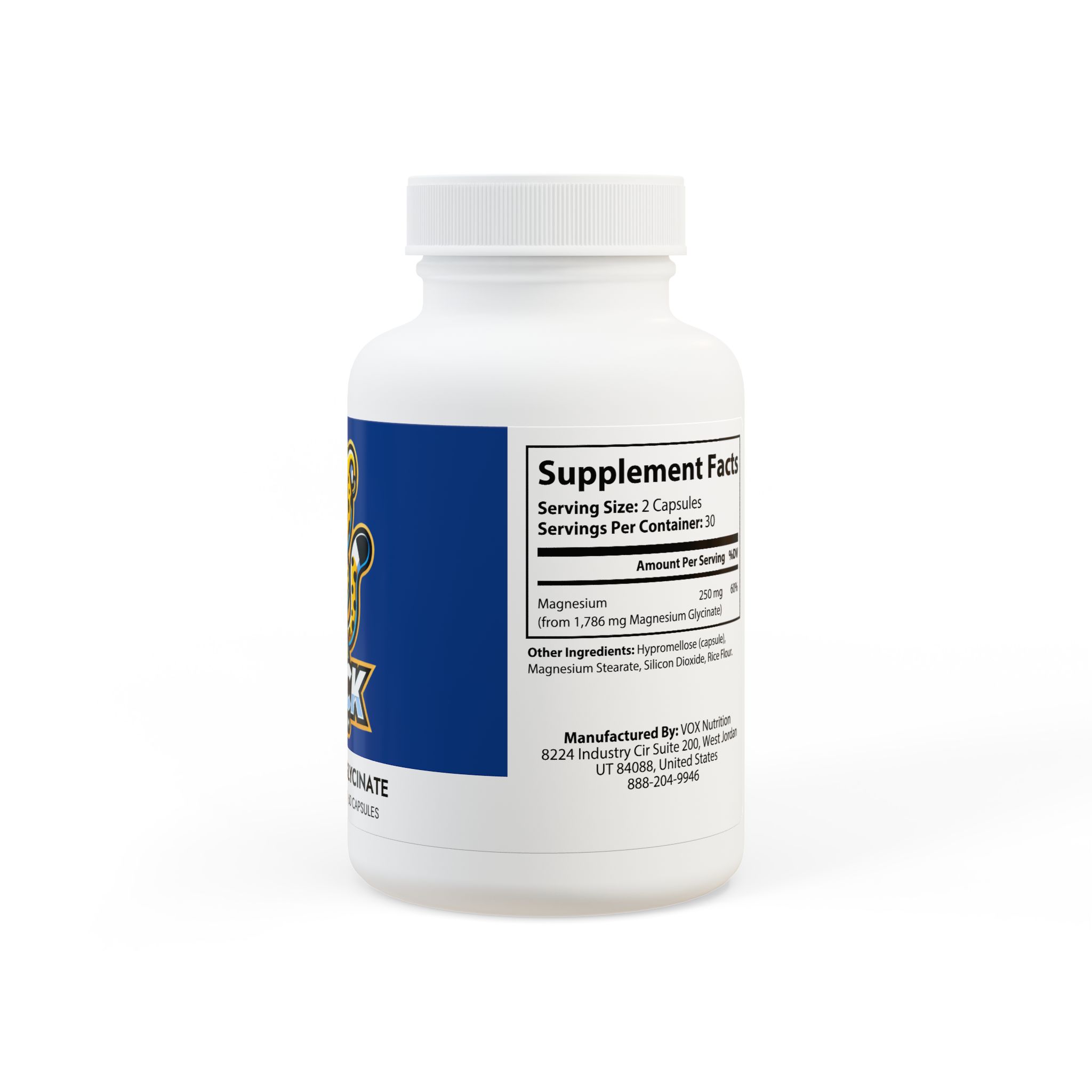 GOFCK Labs. Super Magnesium Glycinate Strong Supplement (60 Capsules) - Image 6