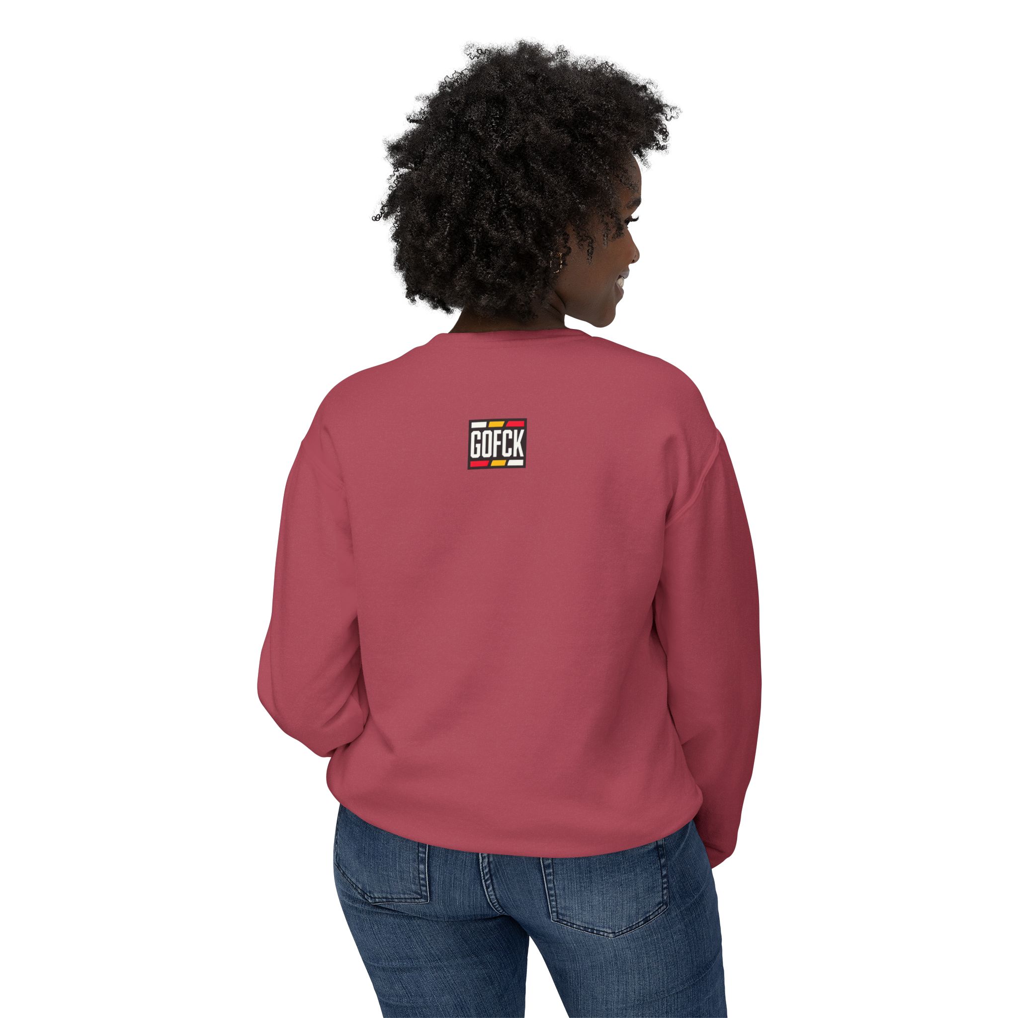 GOFCK Mad Panther. Designer Exclusive Unisex Lightweight Crewneck Sweatshirt - Image 56