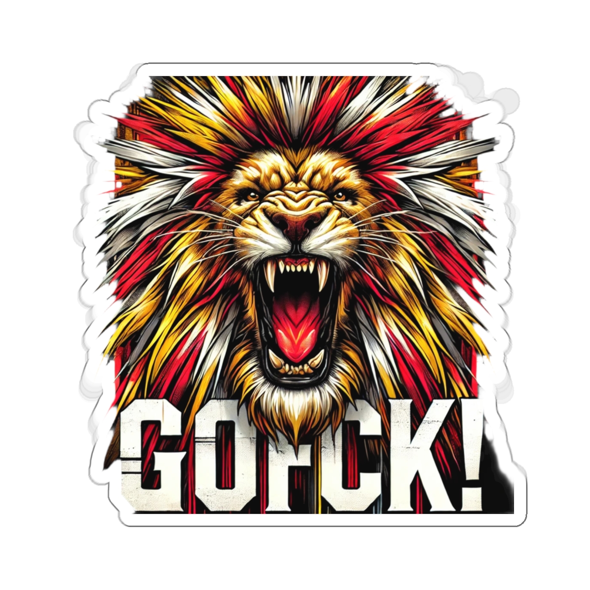 GOFCK Wild Lion. Designer Exclusive Kiss-Cut Limited Edition Stickers - Image 10