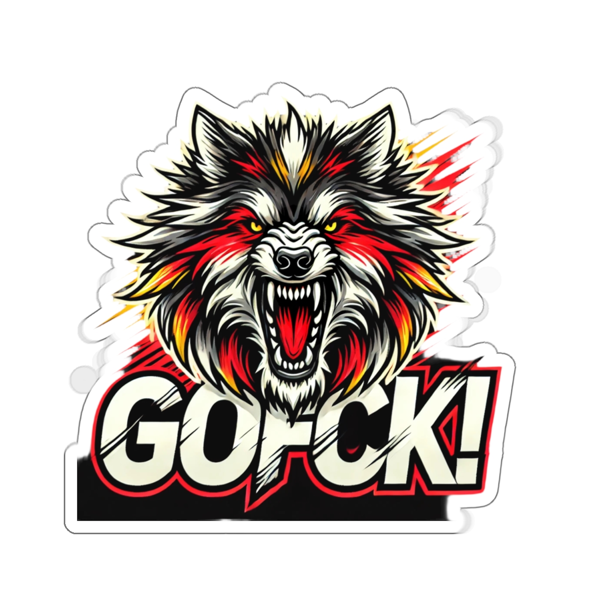 GOFCK Wild Wolf Designer Kiss-Cut Stickers - Image 7