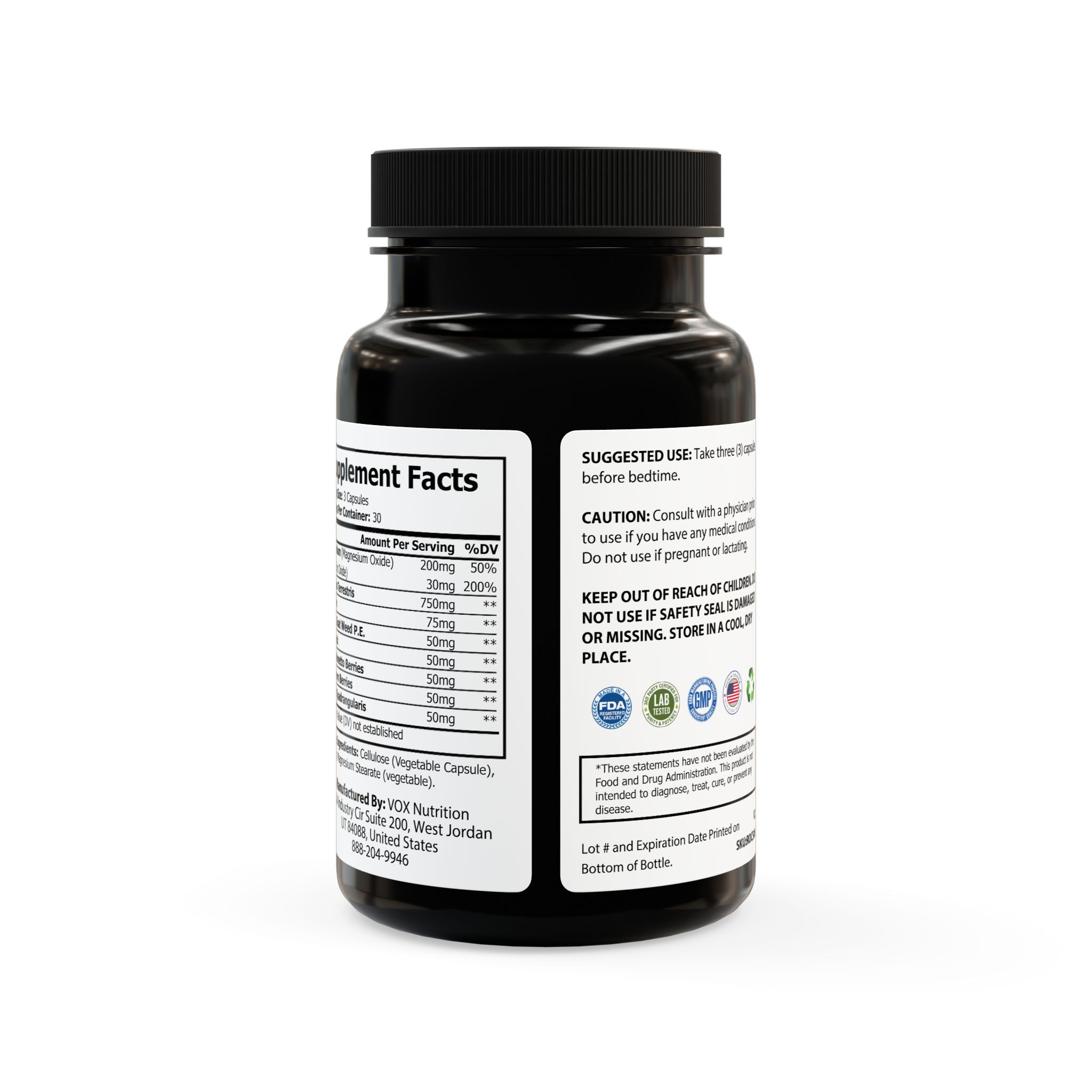 GOFCK Labs. High Quality Magnesium & Zinc Ultra Natural Strong Supplement (90 Capsules) - Image 4