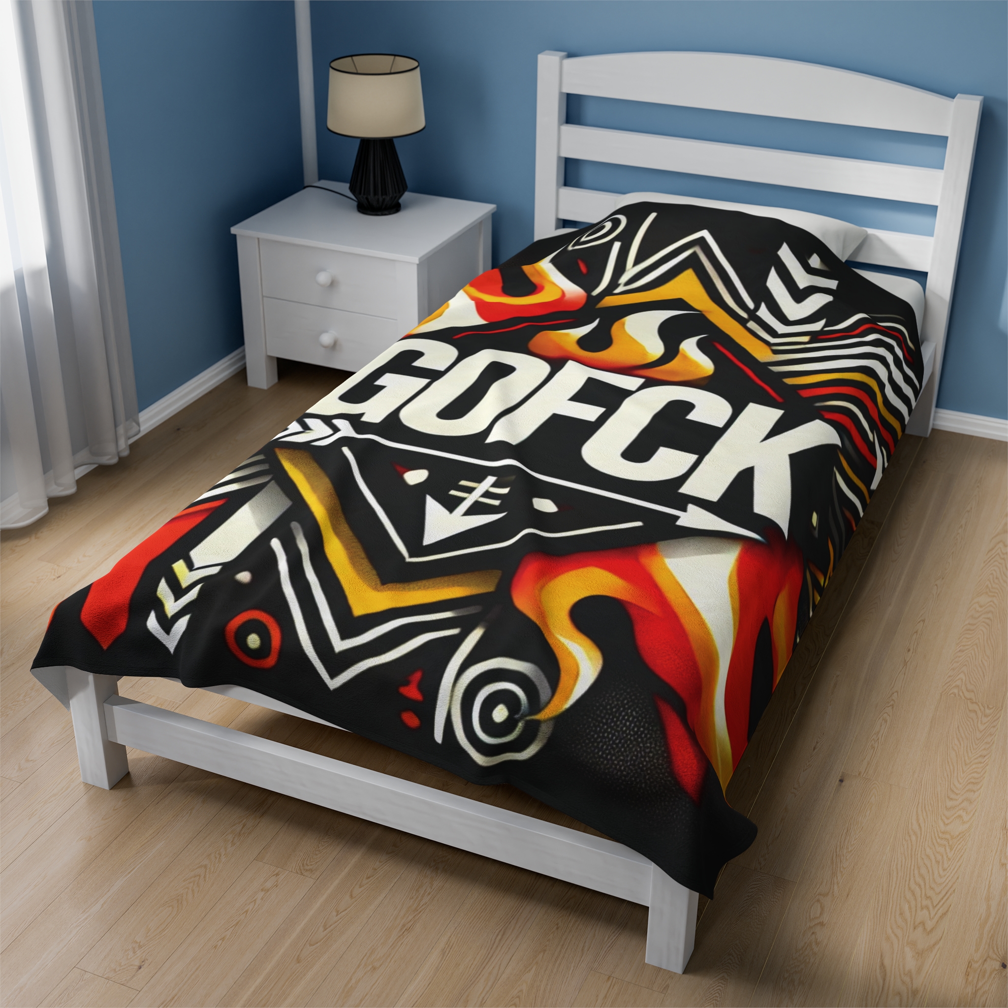 GOFCK Tribal Designer. Exclusive model. Limited Edition Velveteen Plush Blanket
